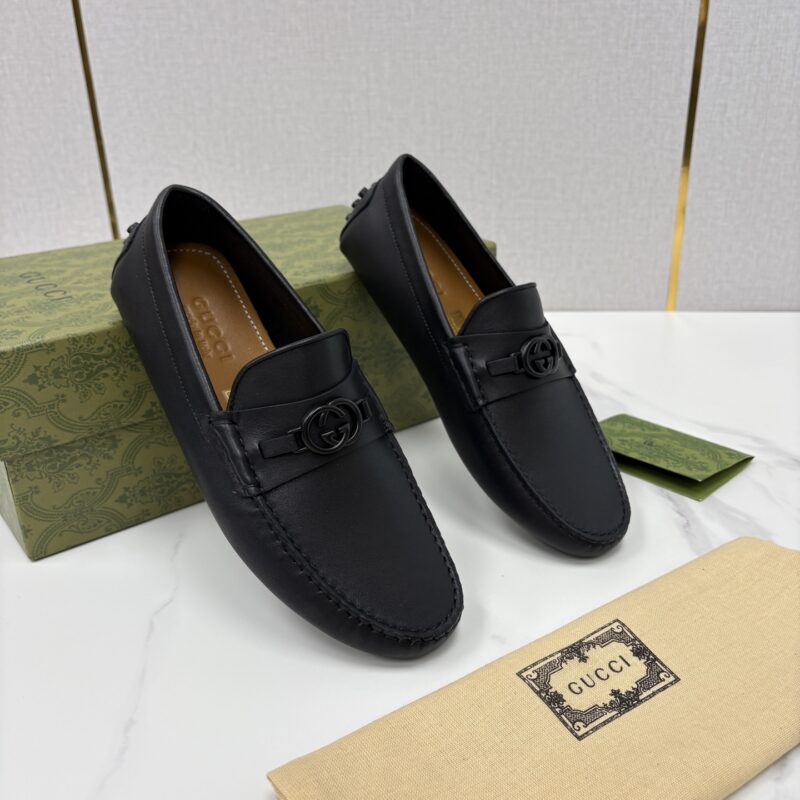 GUCCI 饰马衔扣男士驾车鞋