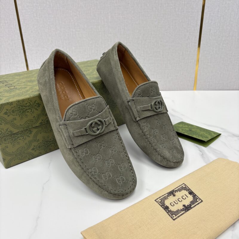 GUCCI 饰马衔扣男士驾车鞋