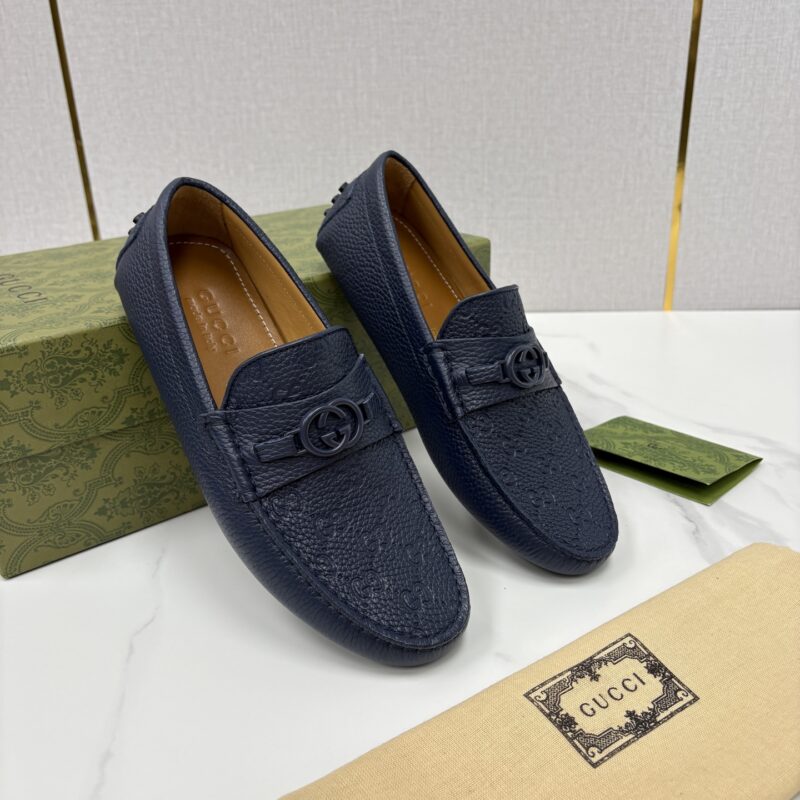 GUCCI 饰马衔扣男士驾车鞋