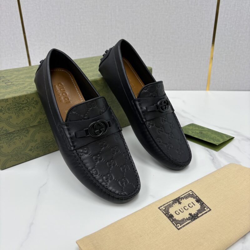 GUCCI 饰马衔扣男士驾车鞋