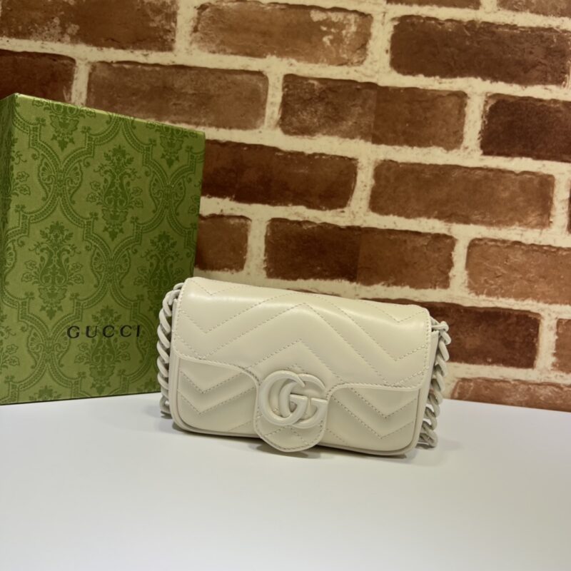 GUCCI 专柜品质，顶级原单货，实物实拍！款号699757米白