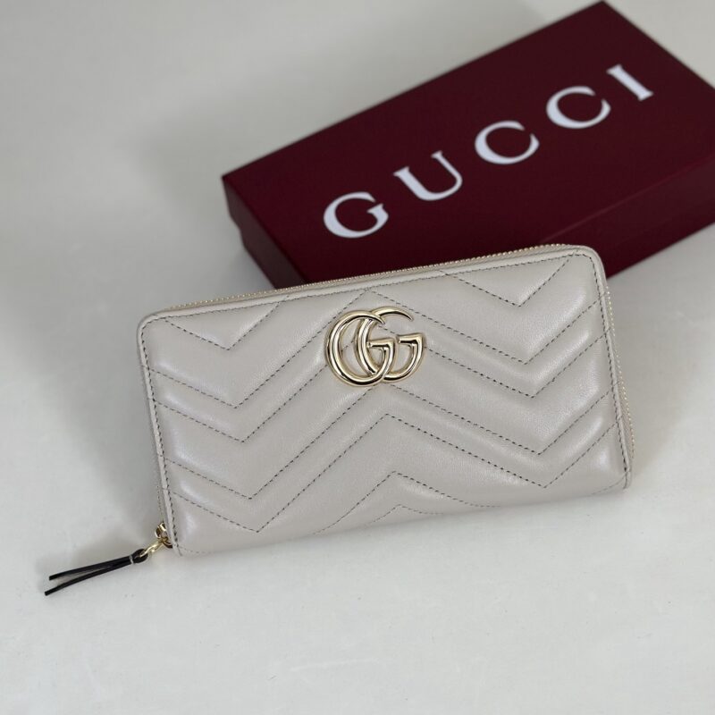 GUCCI 专柜品质，顶级原单货，实物实拍！443123灰色羊皮