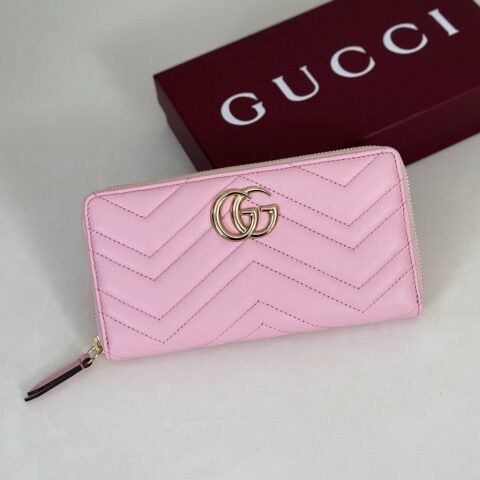 GUCCI 专柜品质，顶级原单货，实物实拍！443123贝儿粉羊皮