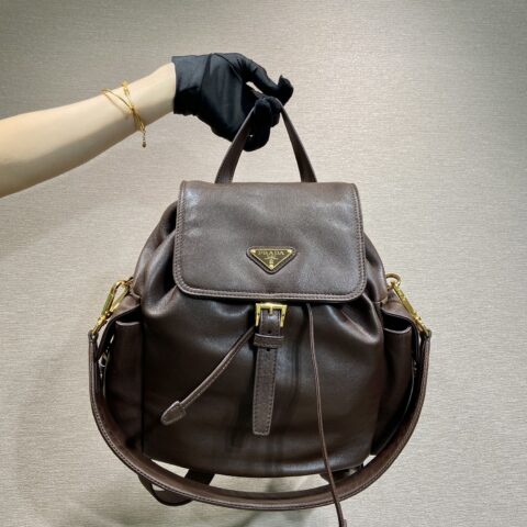 PRADA 新款双肩包🎉1BZ080羊皮