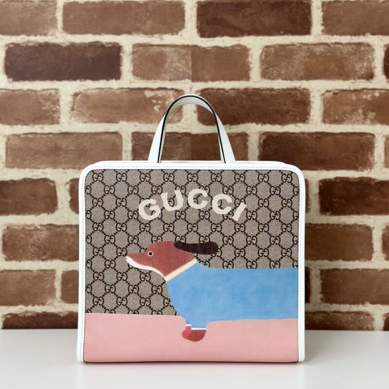 GUCCI 专柜品质，顶级原单货，实物实拍！款号605614腊肠狗印花