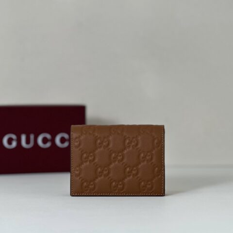 GUCCI 专柜品质，顶级原单货，实物实拍！款号847207棕色压花