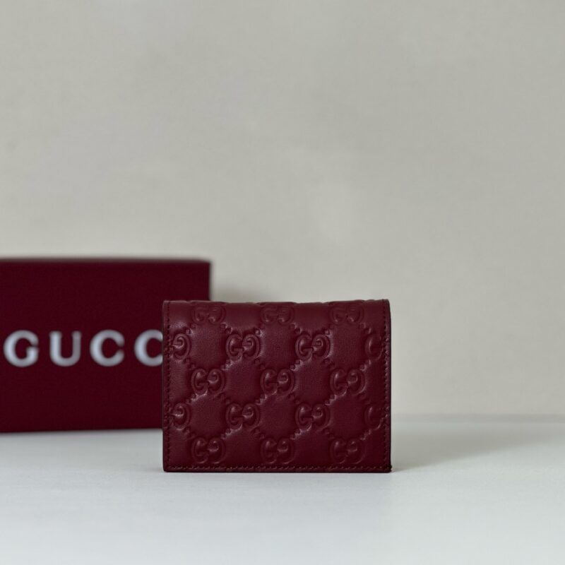GUCCI 专柜品质，顶级原单货，实物实拍！款号847207酒红压花