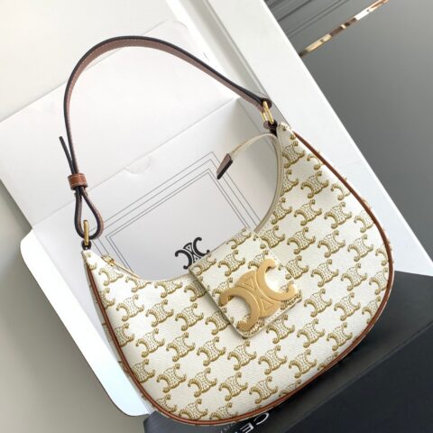 CELINE 新版AVA TRIOMPHE标志印花牛皮革手袋 编号:114492