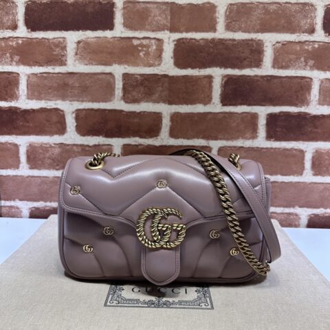 GUCCI 专柜品质，顶级原单货，实物实拍！款号443497裸粉小G