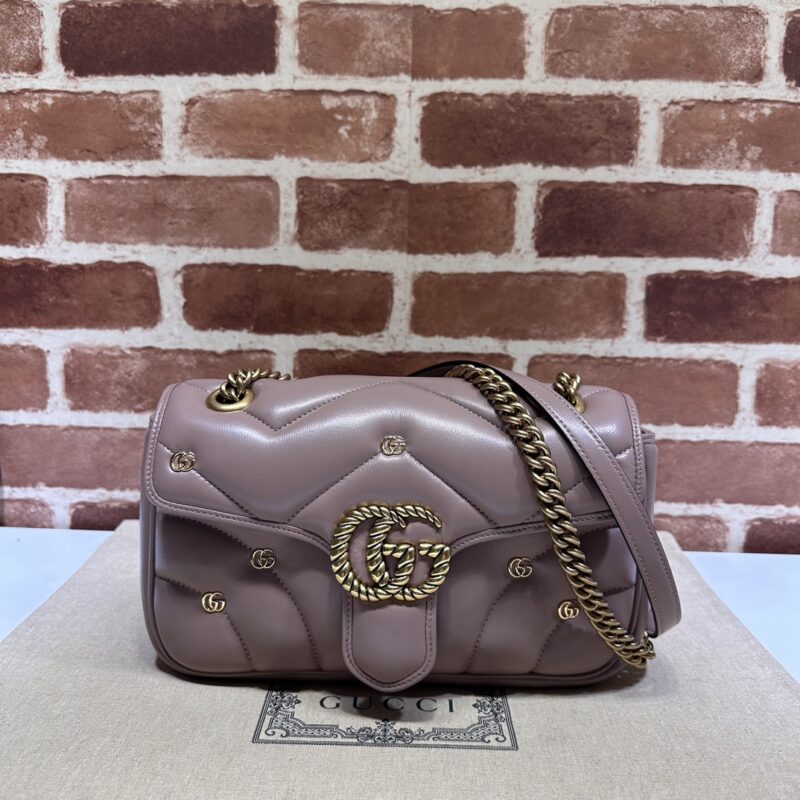 GUCCI 专柜品质，顶级原单货，实物实拍！款号443497裸粉小G