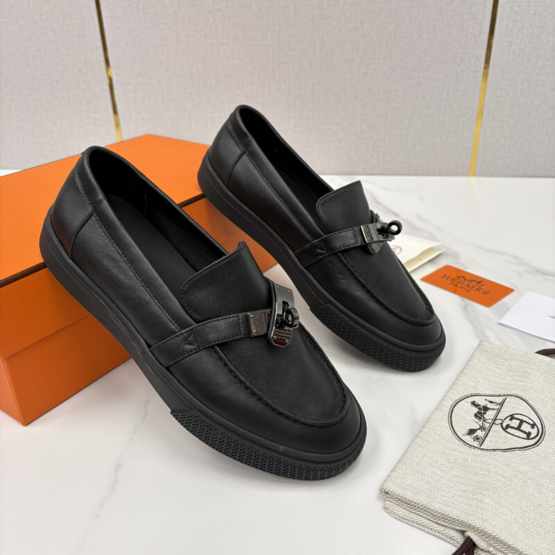 HERMES  Job kelly 扣牛皮乐福鞋