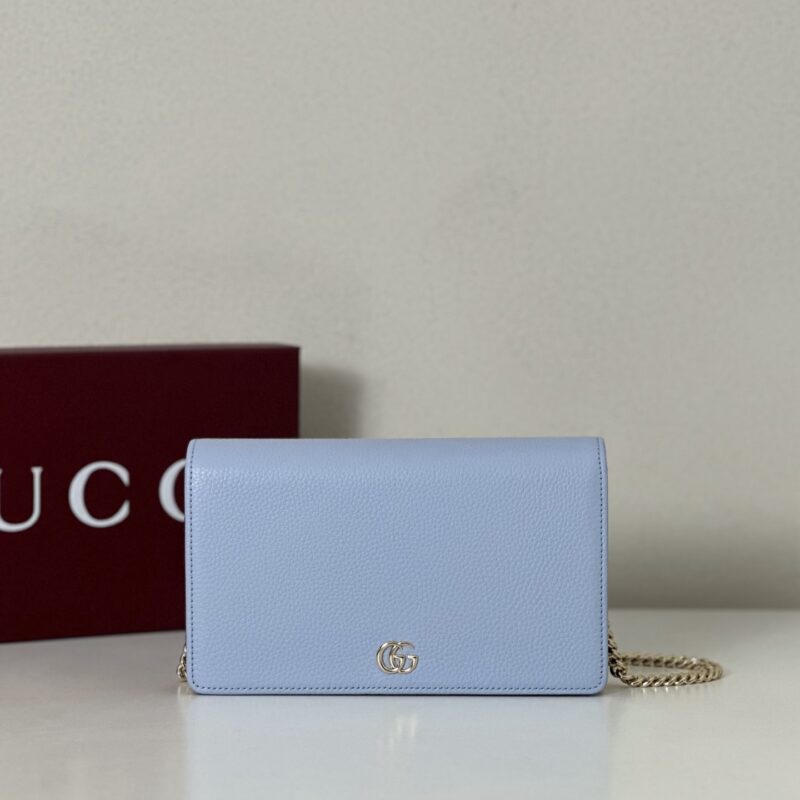 GUCCI  专柜品质，顶级原单货，实物实拍！497985浅蓝/酒红