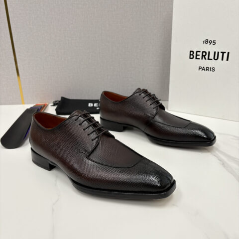 BERLUTI 新款男士手工擦色正装皮鞋