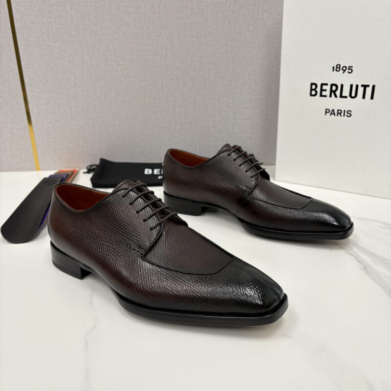 BERLUTI 新款男士手工擦色正装皮鞋