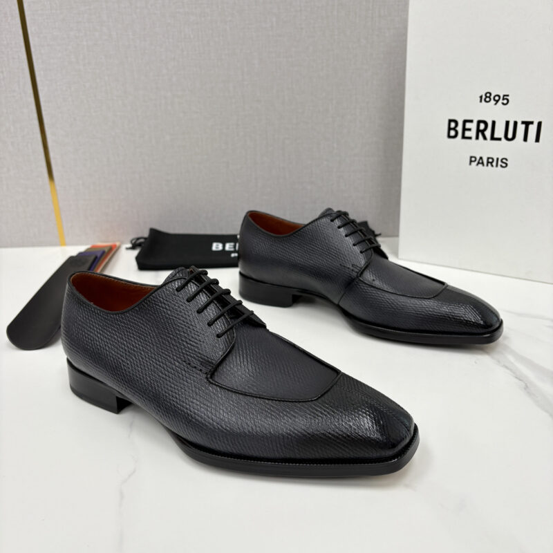 BERLUTI  新款男士手工擦色正装皮鞋
