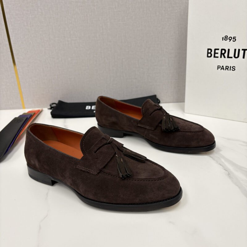 BERLUTI 新品男士流苏乐福鞋皮鞋