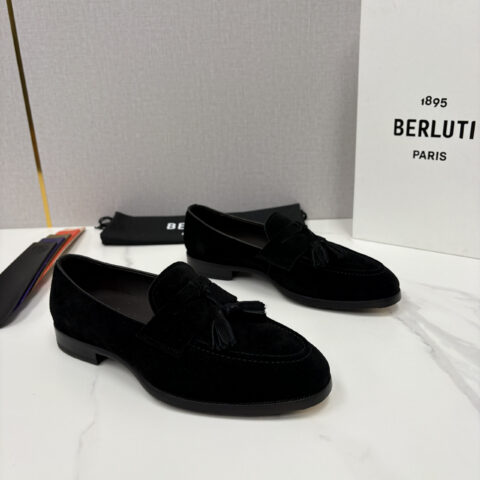 BERLUTI 新品男士流苏乐福鞋皮鞋
