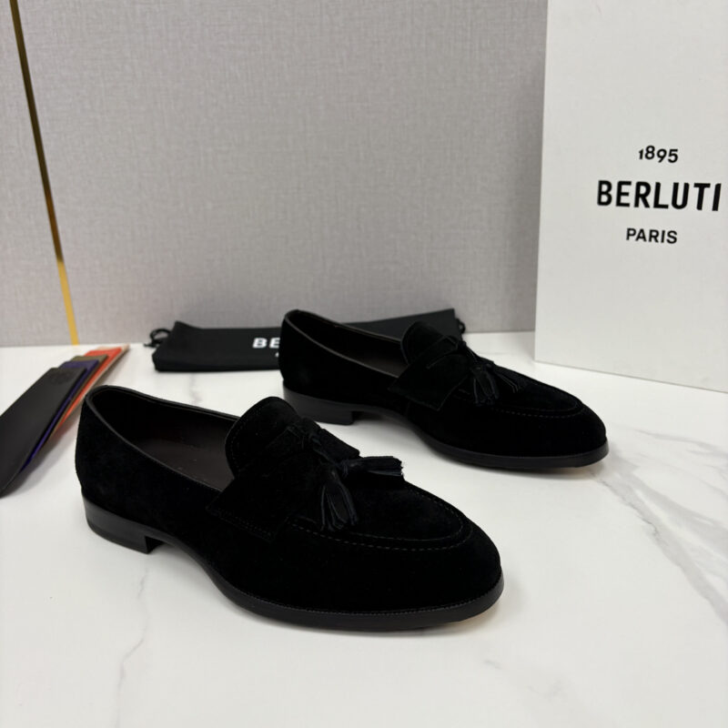 BERLUTI 新品男士流苏乐福鞋皮鞋