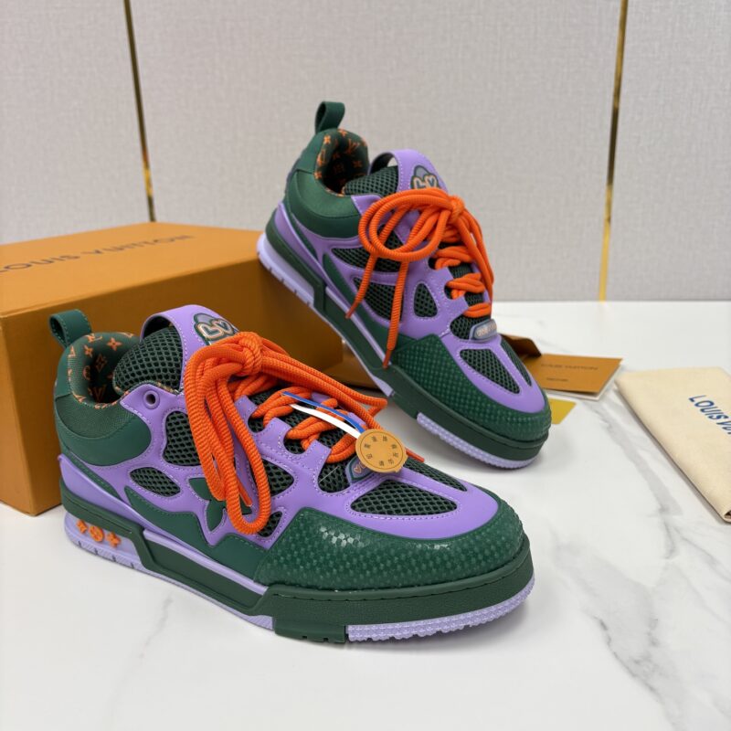 LV  SKATE 复古情侣款运动鞋面包鞋