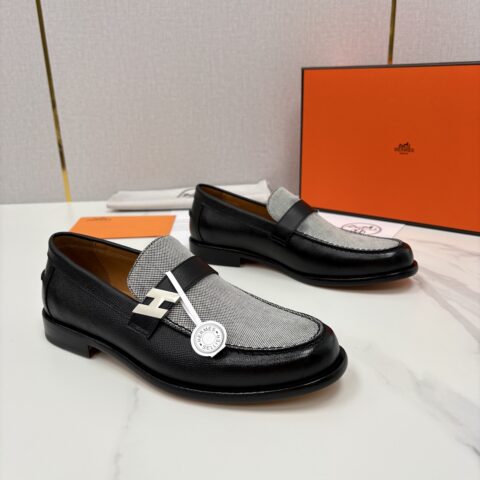 HERMES Milton 新品男士乐福鞋皮鞋