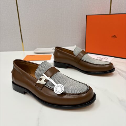 HERMES Milton 新品男士乐福鞋皮鞋