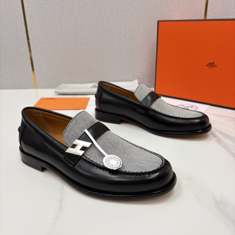 HERMES  Milton 新品男士乐福鞋皮鞋