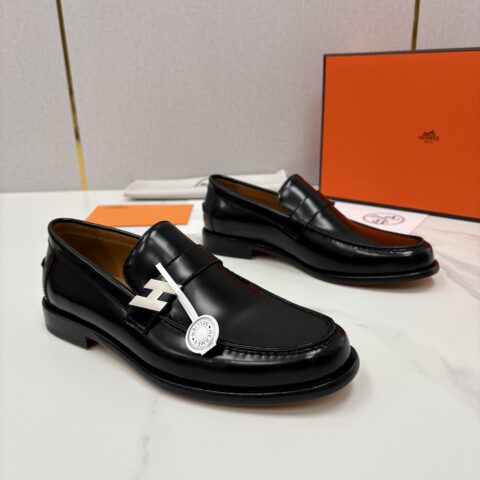 HERMES  Milton 新品男士乐福鞋皮鞋