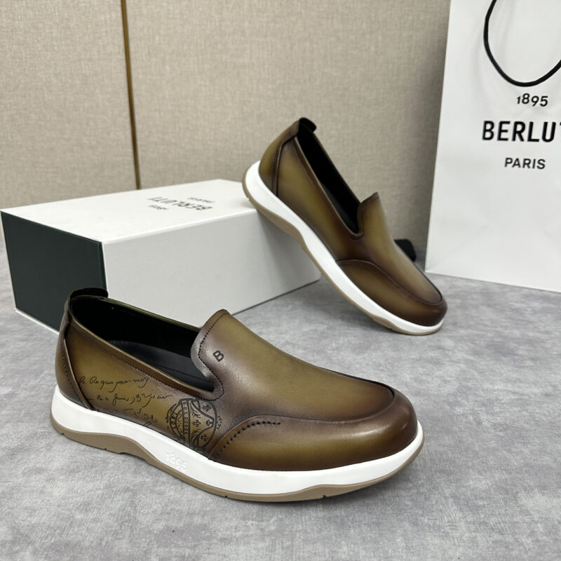 BERLUTI Echappée 系列乐福鞋一脚蹬休闲鞋履