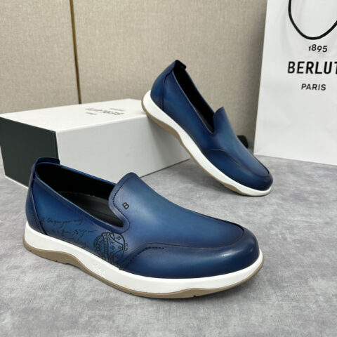 BERLUTI Echappée 系列乐福鞋一脚蹬休闲鞋履