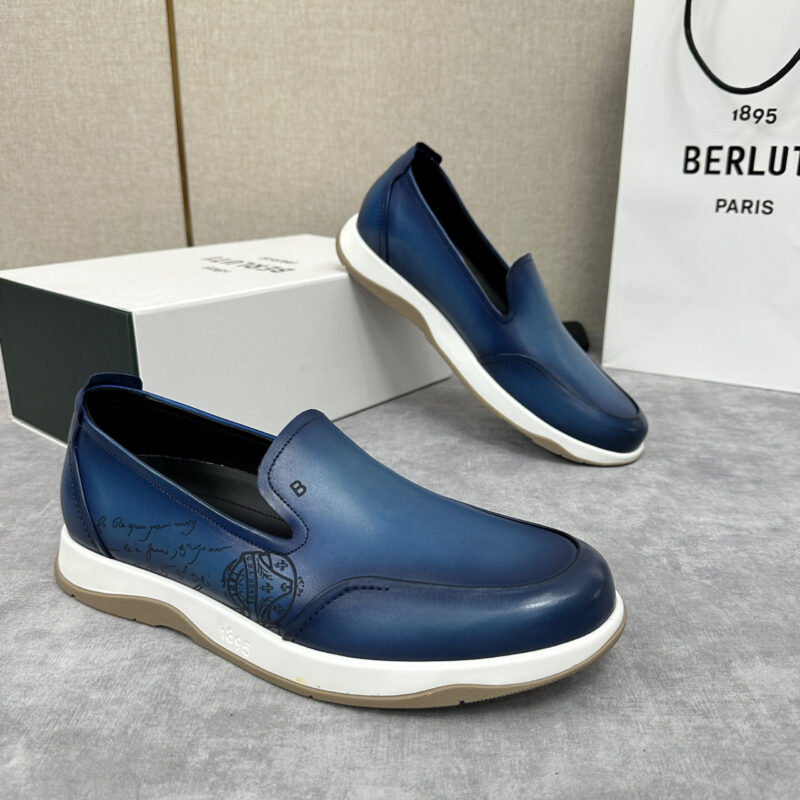 BERLUTI Echappée 系列乐福鞋一脚蹬休闲鞋履