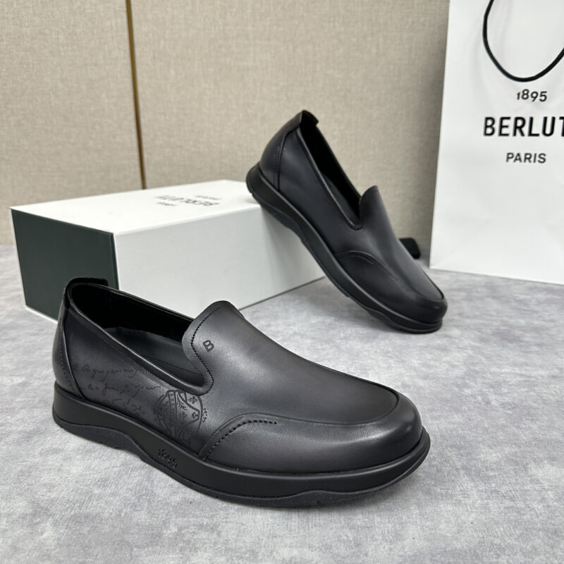 BERLUTI Echappée 系列乐福鞋一脚蹬休闲鞋履