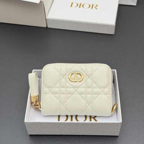 DIOR Jolie Glycine小拉链包系列 型号：S5034   奶白腾格纹