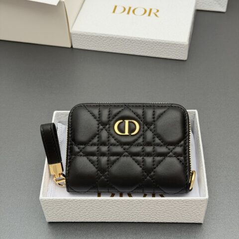 DIOR Jolie Glycine小拉链包系列 型号：S5034   黑色腾格纹