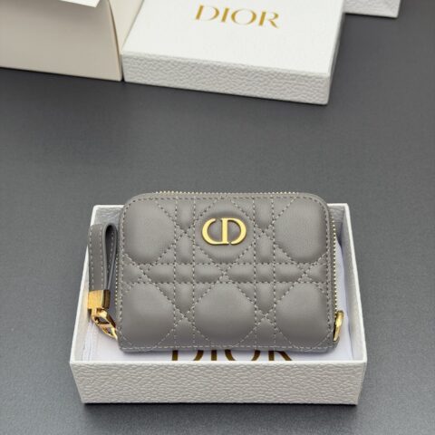 DIOR Jolie Glycine小拉链包系列 型号：S5034   灰色腾格纹