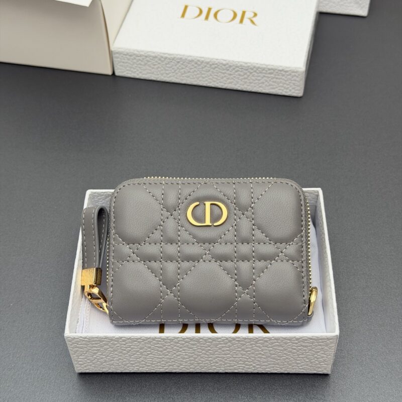 DIOR Jolie Glycine小拉链包系列 型号：S5034   灰色腾格纹