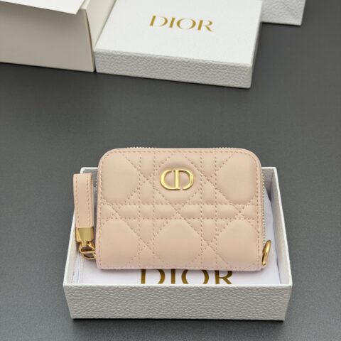 DIOR Jolie Glycine小拉链包系列 型号:S5034 胭脂粉腾格纹