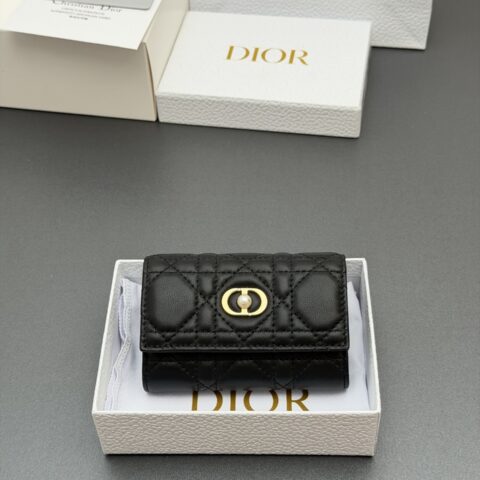 DIOR Jolie Glycine钱包系列 型号：S3102   黑色騰格紋