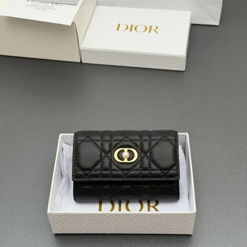 DIOR Jolie Glycine钱包系列 型号：S3102   黑色騰格紋