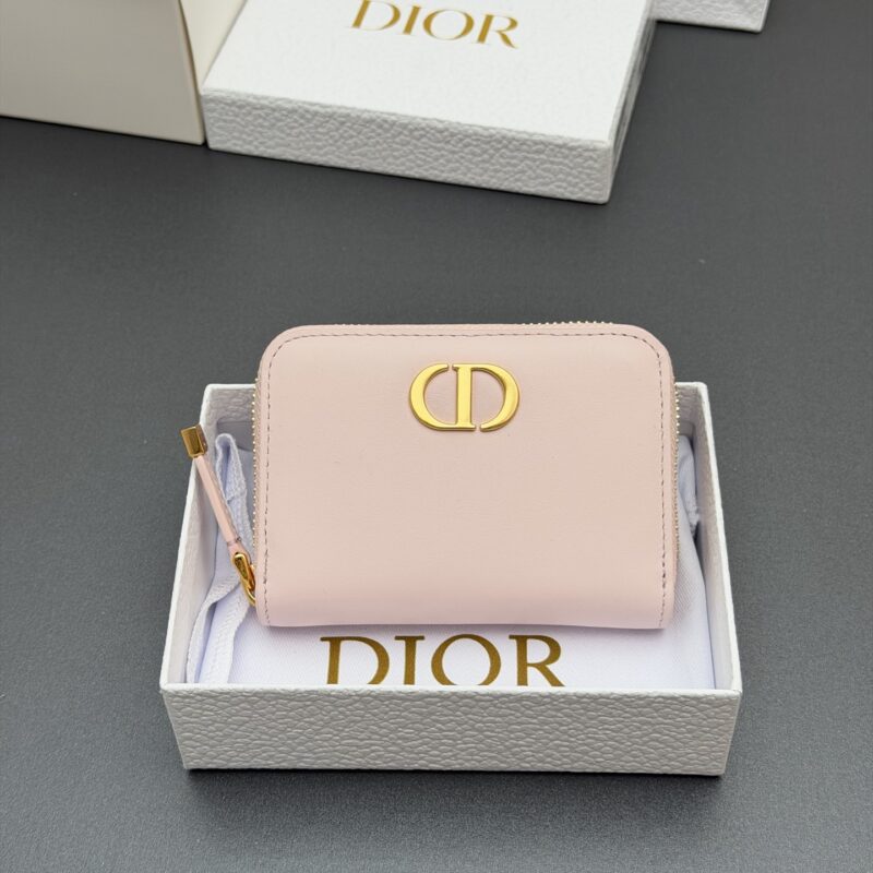DIOR Montaigne Voysgeur小拉链包系列 型号:S2155 粉色/小牛皮