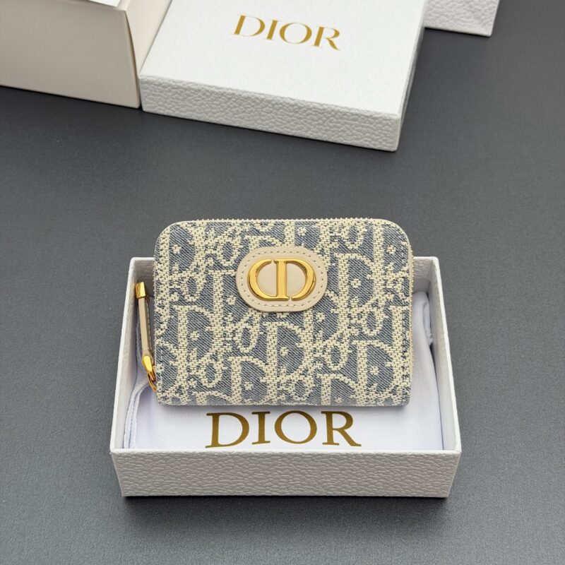 DIOR Montaigne Voysgeur小拉链包系列 型号：S2155  酒椰草小牛皮