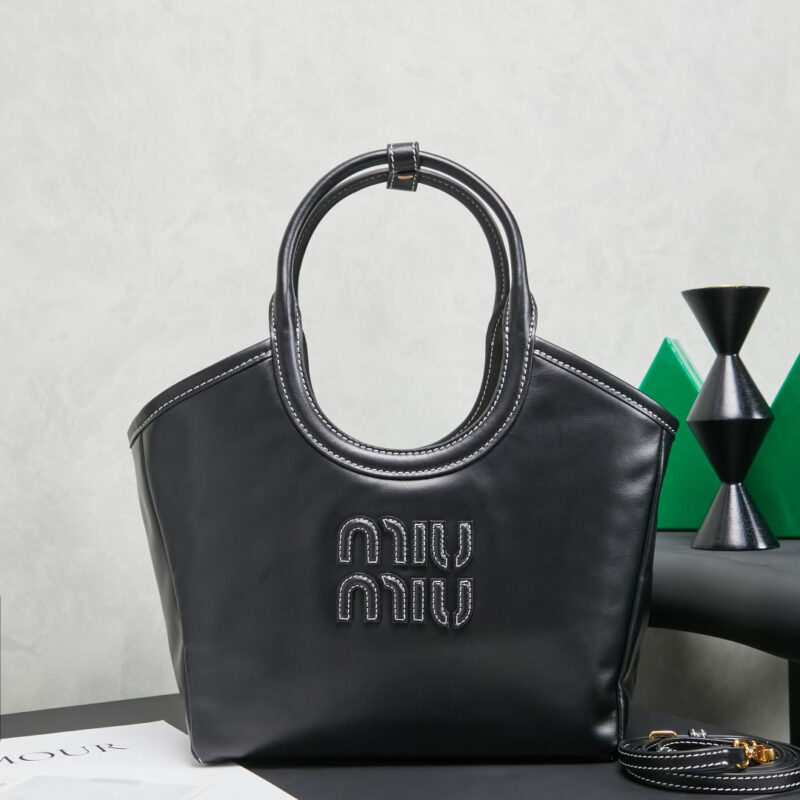MIUMIU Miu家新款伊势丹限定托特包 5BG288 黑色