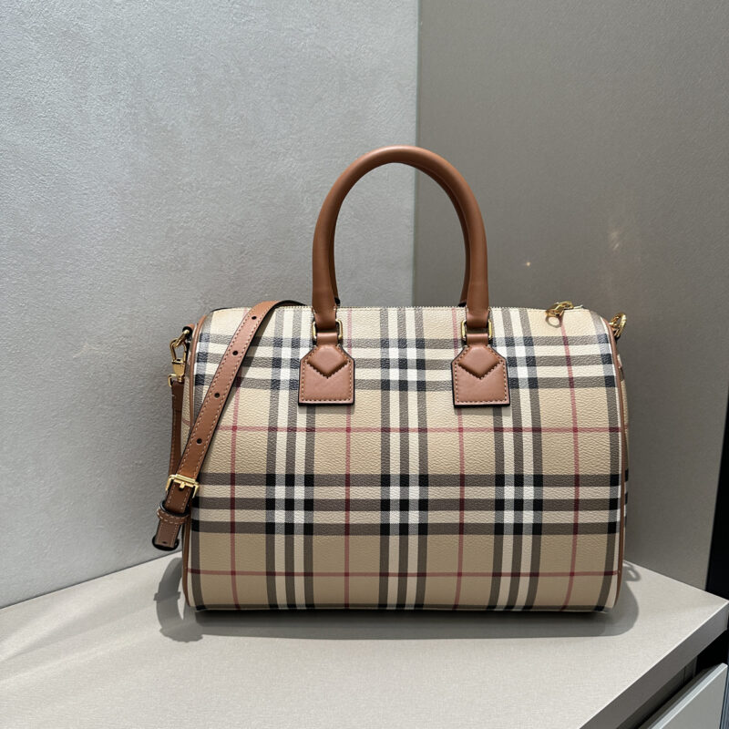 Burberry Vintage 格紋波士頓包 型号4961