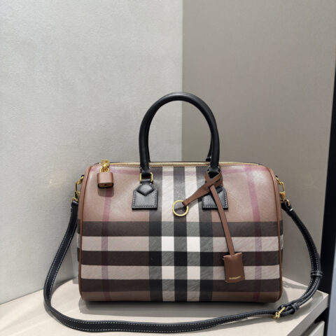 Burberry Vintage 格紋波士頓包 型号4961