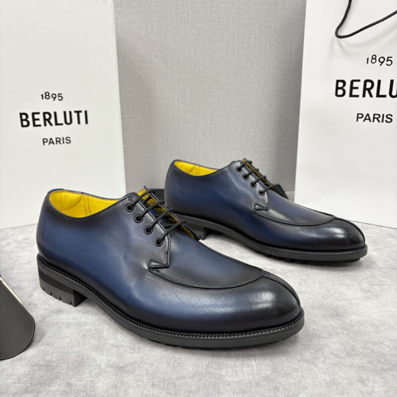 BERLUTI  New Oslo 皮革德比鞋
