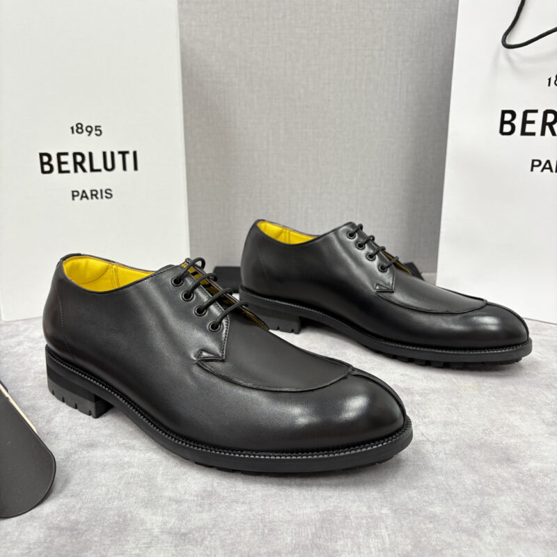 BERLUTI New Oslo 皮革德比鞋