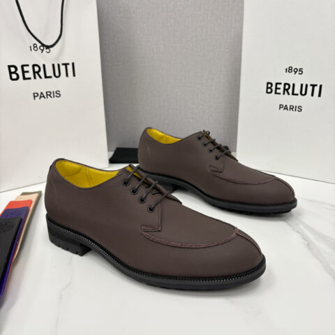BERLUTI New Oslo 皮革乐福鞋皮鞋