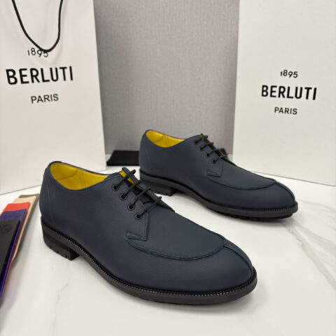 BERLUTI  New Oslo 皮革乐福鞋皮鞋