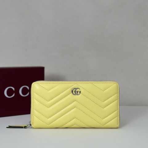 GUCCI 专柜品质，顶级原单货，实物实拍！837758黄色羊皮