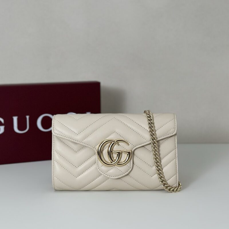GUCCI 专柜品质，顶级原单货，实物实拍！款号837745白色羊皮