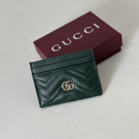 GUCCI 专柜品质，顶级原单货，实物实拍！款号443127深绿羊皮